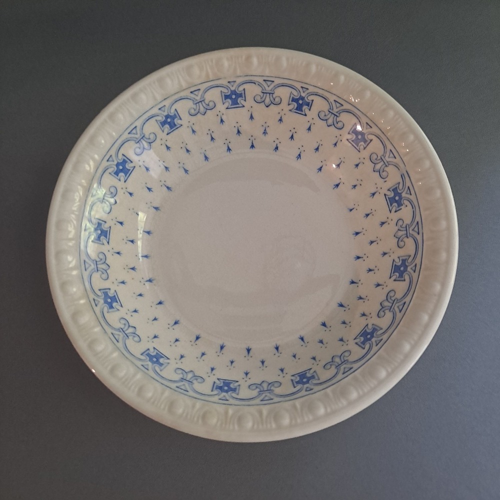 Vtg‎ Copeland Spode Fruit Dessert Bowls Earthenware Blue White Ermine